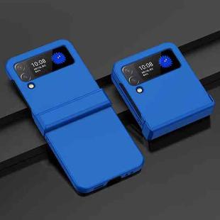 For Samsung Galaxy Z Flip3 5G PC Skin Feel Folding Phone Case(Dark Blue)