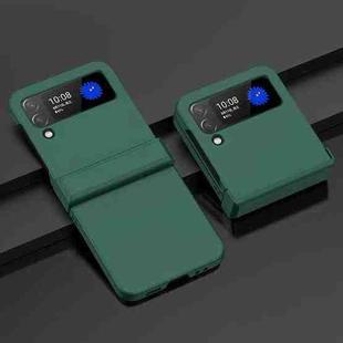 For Samsung Galaxy Z Flip3 5G PC Skin Feel Folding Phone Case(Dark Green)