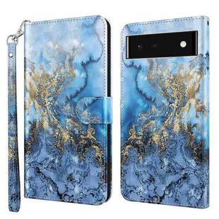 For Google Pixel 7 5G 3D Painting Pattern TPU + PU Leather Phone Case(Milky Way)