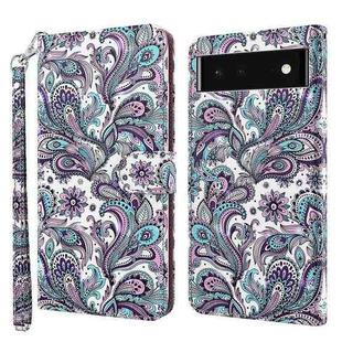 For Google Pixel 7 5G 3D Painting Pattern TPU + PU Leather Phone Case(Swirl Pattern)