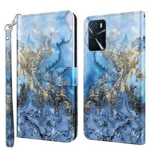 For OPPO A16 / A54 5G 3D Painting Pattern TPU + PU Leather Phone Case(Milky Way)