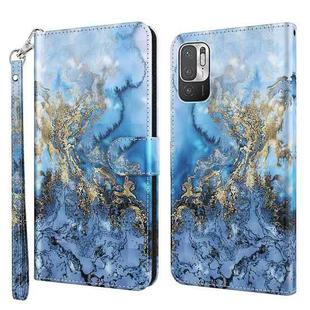 For Xiaomi Redmi Note 10 5G 3D Painting Pattern TPU + PU Leather Phone Case(Milky Way)