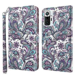 For Xiaomi Redmi Note 10 Pro / 10 Pro Max 3D Painting Pattern TPU + PU Leather Phone Case(Swirl Pattern)