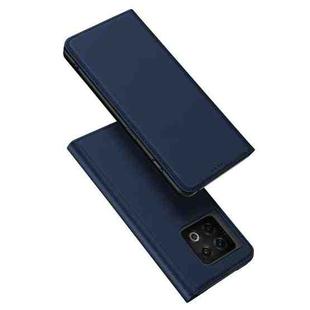 For OnePlus 10 Pro DUX DUCIS Skin Pro Series Horizontal Flip Leather Phone Case(Blue)