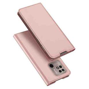 For Xiaomi Redmi 10C/Redmi 10 Power DUX DUCIS Skin Pro Series Horizontal Flip Leather Phone Case(Rose Gold)