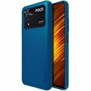 For Xiaomi Poco M4 Pro NILLKIN Frosted PC Phone Case(Blue)