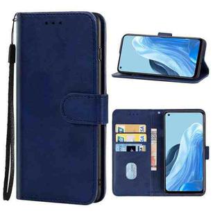 Leather Phone Case For OPPO F21 Pro(Blue)