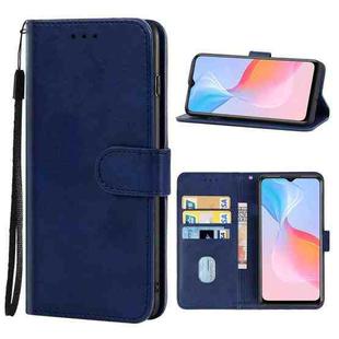 Leather Phone Case For vivo Y21G(Blue)
