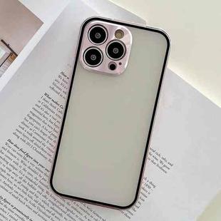 Aluminum Alloy Buckle Installation Double-sided Glass Phone Case For iPhone 12(Rose Pink)