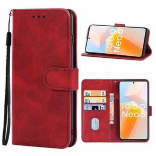 For vivo iQOO Neo6 Leather Phone Case(Red)