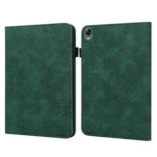 Lace Flower Embossing Pattern Leather Tablet Case For OPPO Pad(Green)