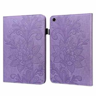 Lace Flower Embossing Pattern Leather Tablet Case For Realme Pad(Purple)