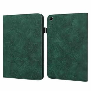 Lace Flower Embossing Pattern Leather Tablet Case For Realme Pad(Green)