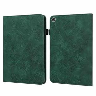 Lace Flower Embossing Pattern Leather Tablet Case For Samsung Galaxy Tab A8 10.5 2021(Green)