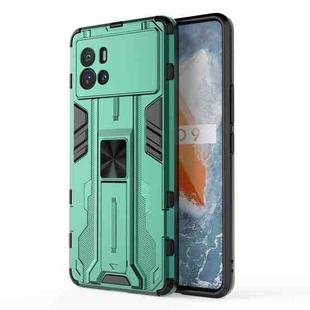 For vivo iQOO 9 Supersonic PC + TPU Shock-proof Protective Phone Case with Holder(Green)