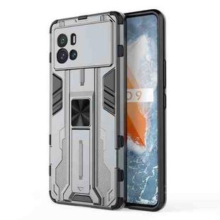 For vivo iQOO 9 Supersonic PC + TPU Shock-proof Protective Phone Case with Holder(Grey)