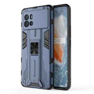 For vivo iQOO 9 Supersonic PC + TPU Shock-proof Protective Phone Case with Holder(Blue)