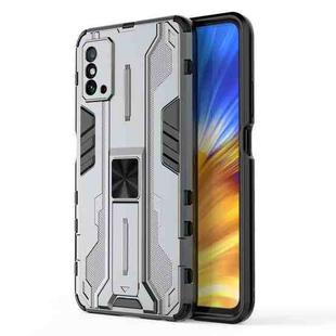 For Honor X10 Max 5G Supersonic PC + TPU Shock-proof Protective Phone Case with Holder(Grey)