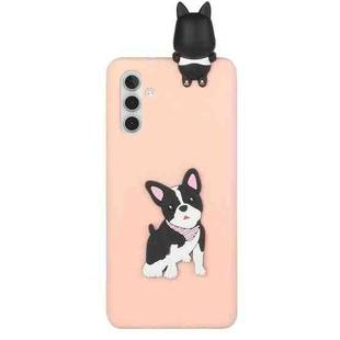 For Samsung Galaxy A13 5G Shockproof 3D Lying Cartoon TPU Phone Case(Cute Dog)