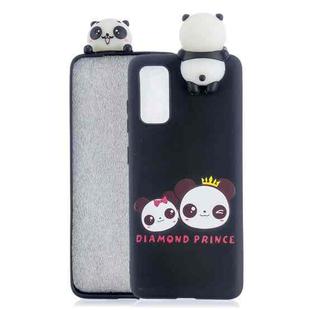 For Samsung Galaxy A73 5G Shockproof Cartoon TPU Phone Case(Two Pandas)