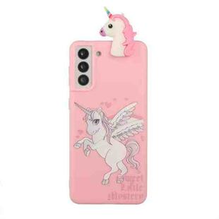 For Samsung Galaxy S22 5G Shockproof Cartoon TPU Phone Case(Unicorn)