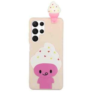 For Samsung Galaxy S22 Ultra 5G Shockproof Cartoon TPU Phone Case(Ice Cream)