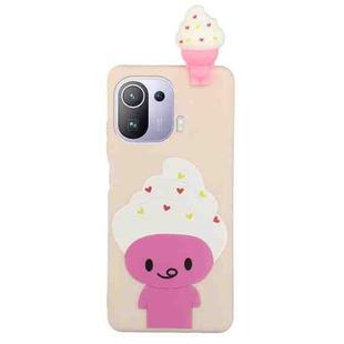 For Xiaomi Mi 11 Pro Shockproof Cartoon TPU Phone Case(Ice Cream)