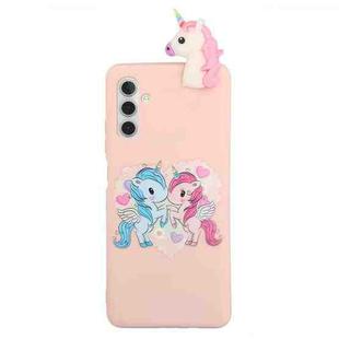For Samsung Galaxy A13 5G Shockproof Cartoon TPU Phone Case(Heart Unicorn)