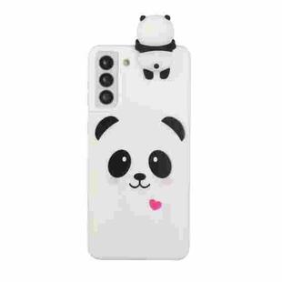 For Samsung Galaxy S22+ 5G Shockproof Cartoon TPU Phone Case(White Panda)