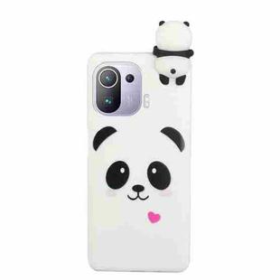 For Xiaomi Mi 11 Pro Shockproof Cartoon TPU Phone Case(White Panda)