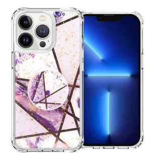 IMD Epoxy Space Shockproof Phone Case with Holder For iPhone 11(A6)