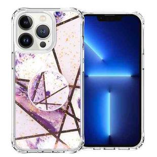 IMD Epoxy Space Shockproof Phone Case with Holder For iPhone 11 Pro Max(A6)