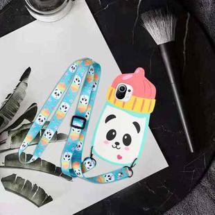 For Xiaomi Mi 11 Crossbody Cartoon Silicone Phone Case(Feeding Bottle)