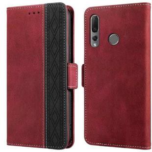 For Huawei P smart Z Stitching Side-Magnetic RFID Leather Phone Case(Red)