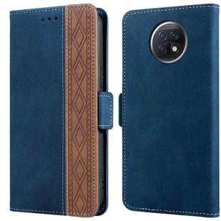 For Xiaomi Redmi Note 9T 5G Stitching Side-Magnetic RFID Leather Phone Case(Royal Blue)