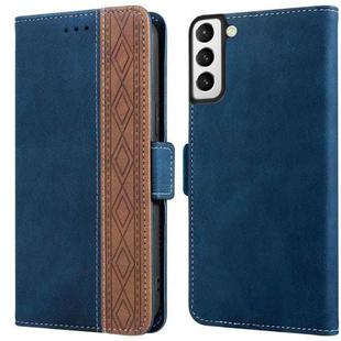 For Samsung Galaxy S22+ 5G Stitching Side-Magnetic RFID Leather Phone Case(Royal Blue)