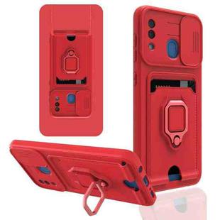 For Samsung Galaxy A20 / A30 Sliding Camera Cover Design TPU Phone Case(Red)