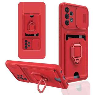 For Samsung Galaxy A32 5G Sliding Camera Cover Design TPU Phone Case(Red)