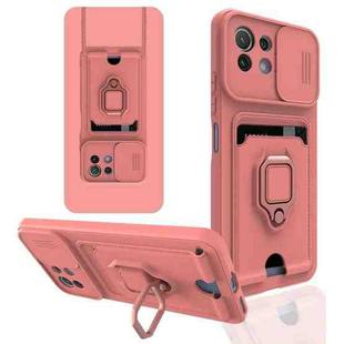 For Xiaomi Mi 11 Lite / 11 Lite 5G Sliding Camera Cover Design TPU Phone Case(Pink)