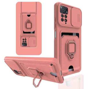 For Xiaomi Redmi Note 11 Pro Global Sliding Camera Cover Design TPU Phone Case(Pink)