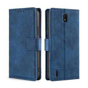 For Nokia C01 Plus / C1 2nd Editon Skin Feel Crocodile Texture Magnetic Clasp PU Leather Phone Case(Blue)