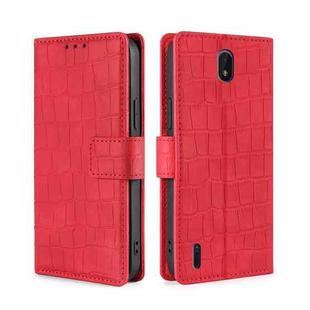 For Nokia C01 Plus / C1 2nd Editon Skin Feel Crocodile Texture Magnetic Clasp PU Leather Phone Case(Red)