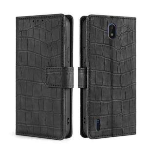 For Nokia C01 Plus / C1 2nd Editon Skin Feel Crocodile Texture Magnetic Clasp PU Leather Phone Case(Black)