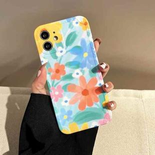 Flowers Pattern Shockproof TPU Phone Case For iPhone 11(Red Flower)