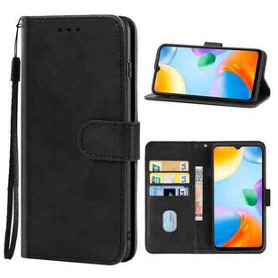 Leather Phone Case For Xiaomi Redmi 10C(Black)