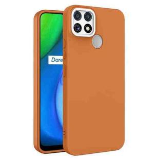 For OPPO Realme C12 / C25 Eagle Eye Lens Oily Feel TPU + PC Phone Case(Brown)