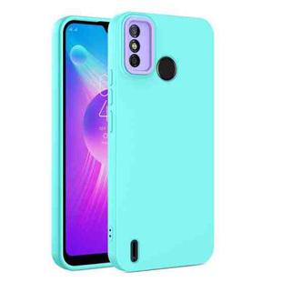 For TECNO Spark 6 Go Eagle Eye Lens Oily Feel TPU + PC Phone Case(Light Green)