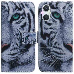 For OPPO A96 5G / Reno7 Z 5G Coloured Drawing Leather Phone Case(Tiger)