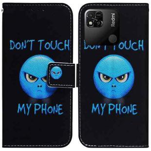 For Xiaomi Redmi 10A Coloured Drawing Leather Phone Case(Anger)