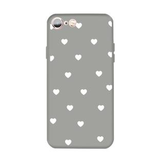 For iPhone 6s / 6 Multiple Love-hearts Pattern Colorful Frosted TPU Phone Protective Case(Gray)